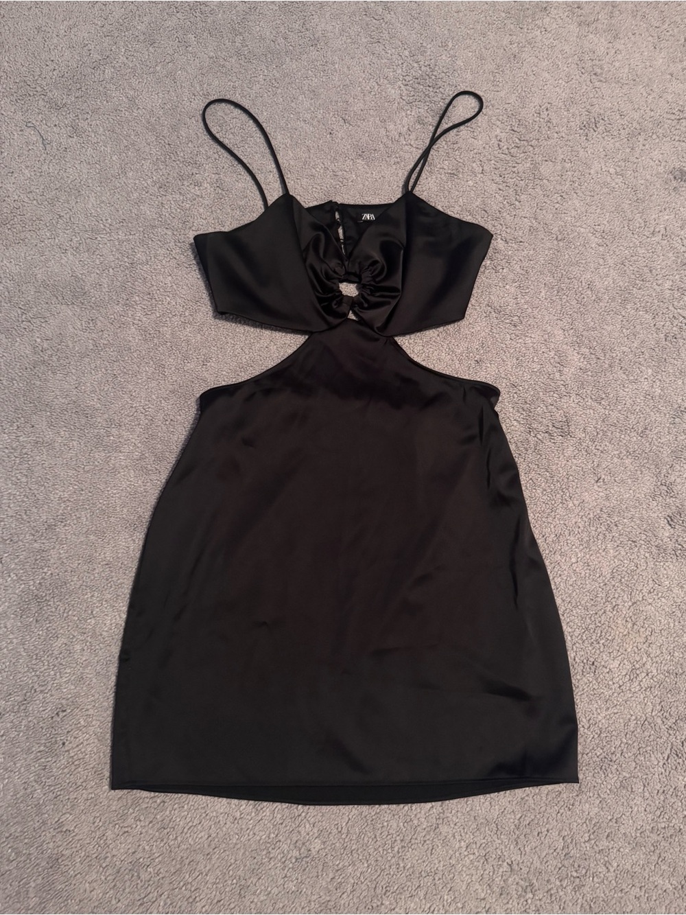 Zara Black Cut Out Mini Dress